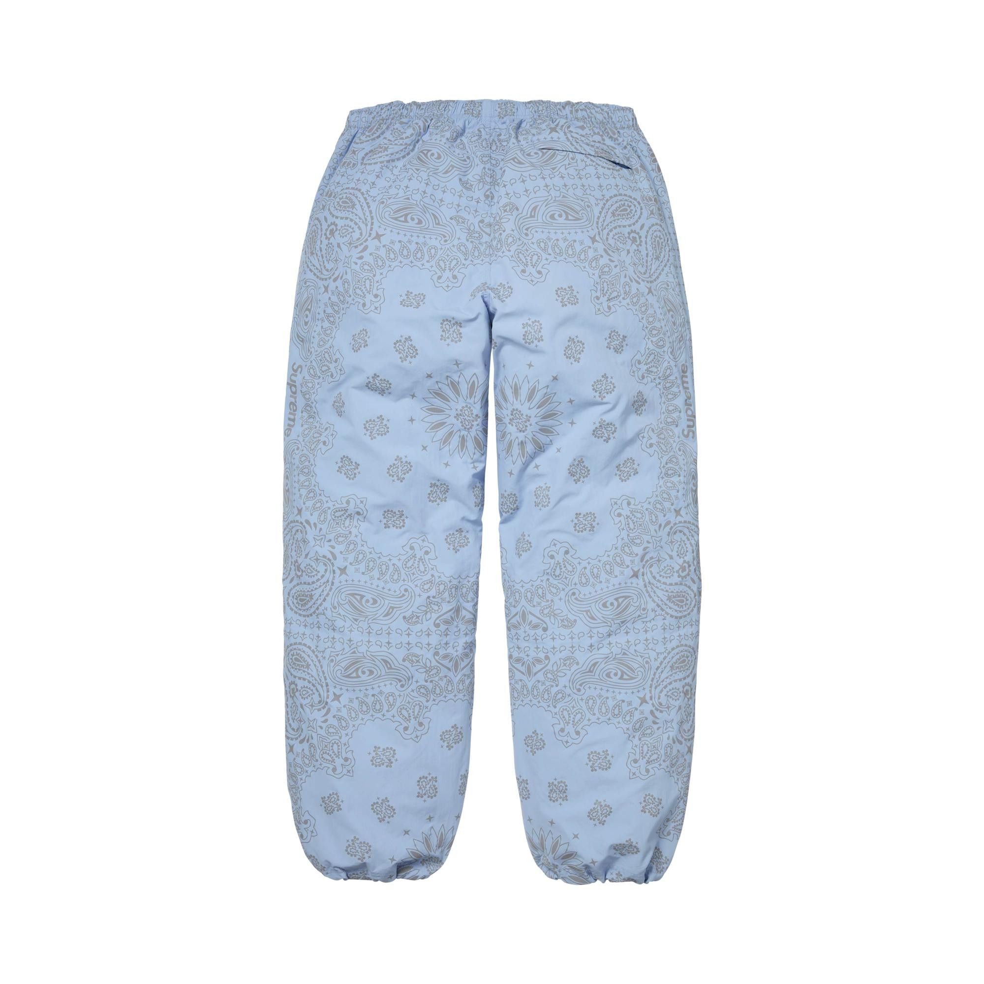 Buy Supreme Reflective Bandana Track Pant 'Light Blue' - SS26P70