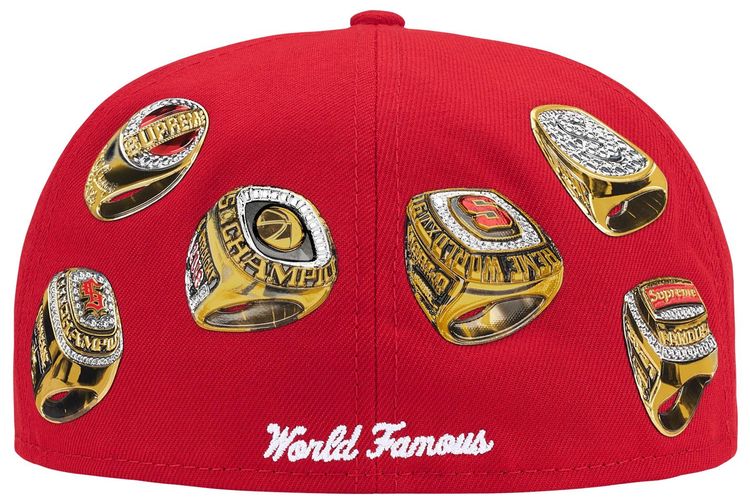 Supreme Rings Box Logo New Era Red
