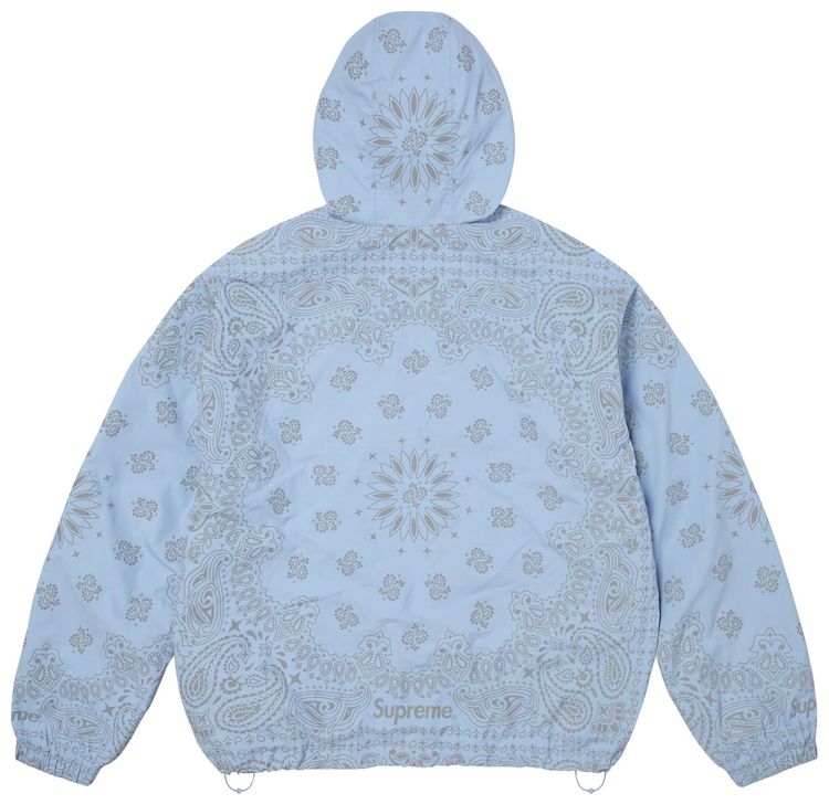 Supreme Reflective Bandana Anorak Light Blue