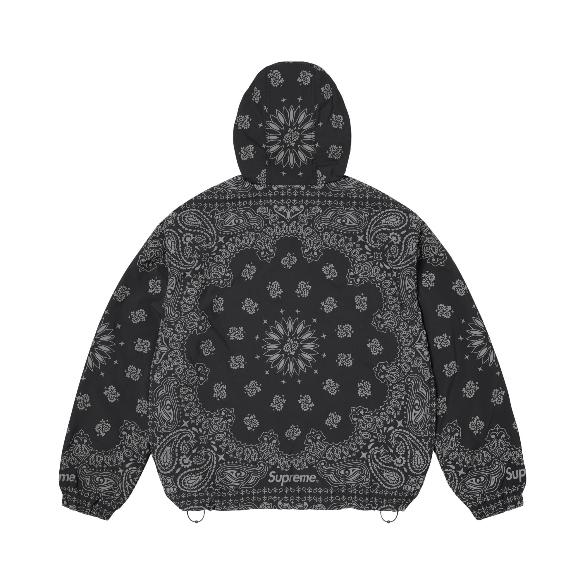 【Supreme】Reflective Bandana Anorak M Buy Supreme Reflective Bandana Anorak 'Black' - SS26J77 BLACK