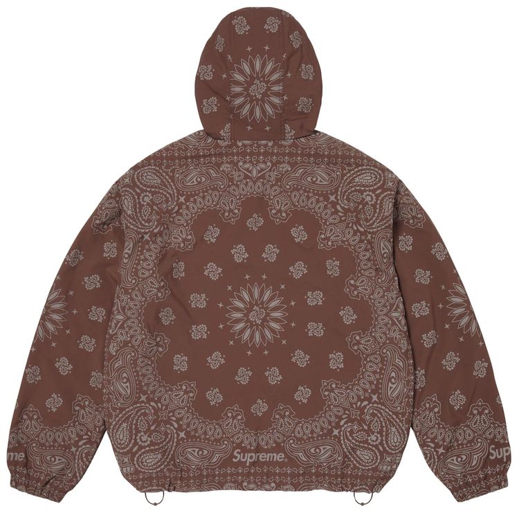 Supreme Reflective Bandana Anorak Brown