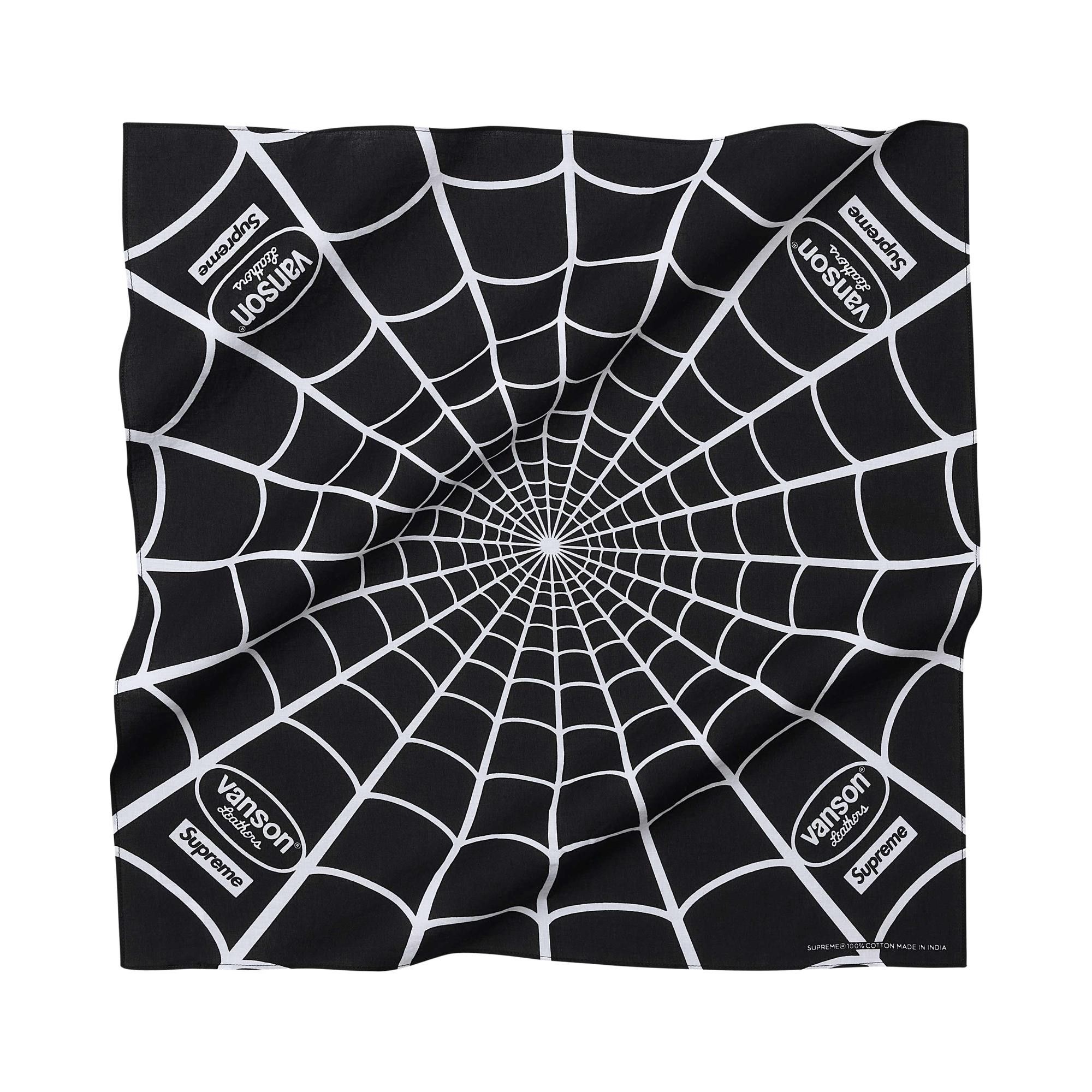 Buy Supreme x Vanson Leathers Spider-Man Bandana 'Black' - SS26A71