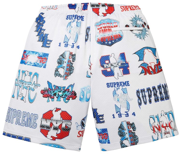 Supreme Flash Mesh Short White