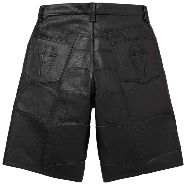 Supreme x Vanson Leathers Spider Man Short Black