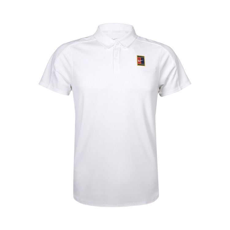 Nike Court Slam Dri FIT ADV Tennis Polo White