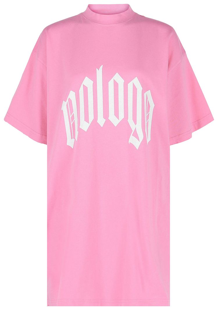 Balenciaga Oversized No Logo T Shirt PinkWhite