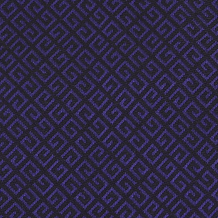 Givenchy 4G Pattern Silk Tie Purple Tonal