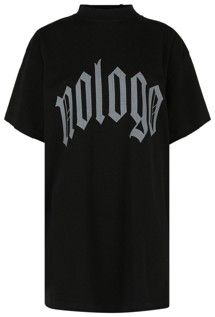 Balenciaga Oversized No Logo T Shirt Washed BlackGrey