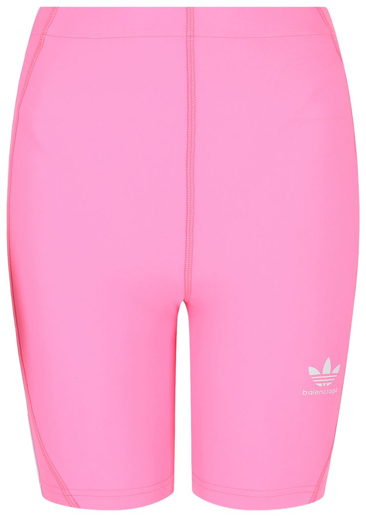 Balenciaga x Adidas 3 Stripes Cycling Shorts Neon Pink