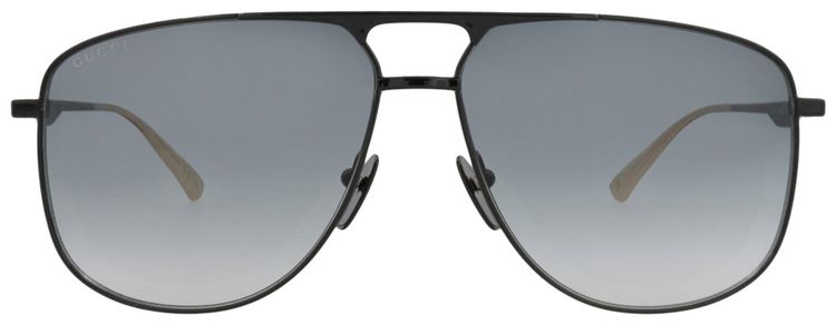 Gucci Aviator Frame Metal Sunglasses BlackGrey