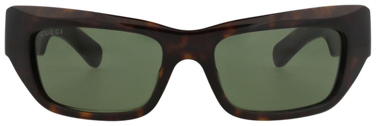 Gucci Cat Eye Frame Recycled Acetate Sunglasses HavanaGreen