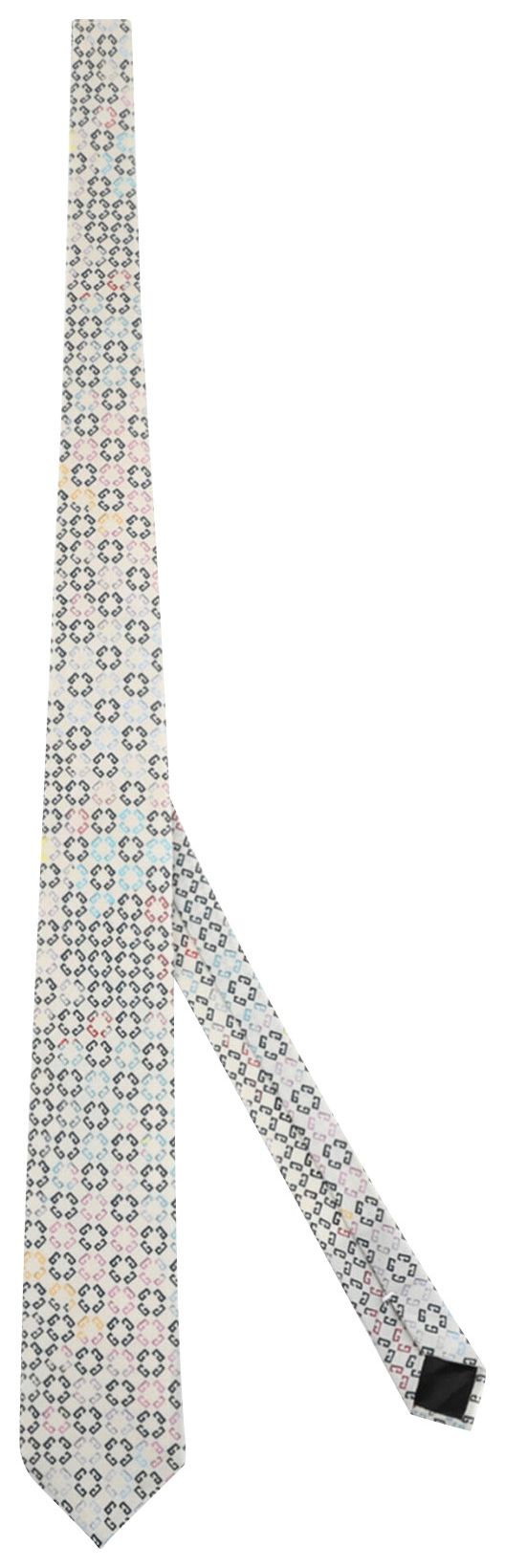 Givenchy 4G Monogram Silk Tie Beige