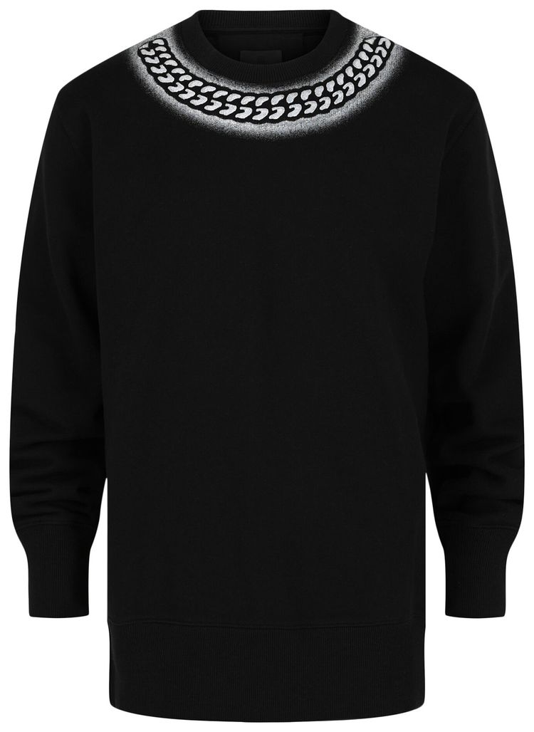 Givenchy Embossed Chain Graphic Sweatshirt Black