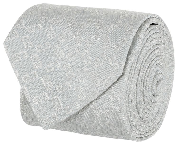 Givenchy 4G Monogram Silk Tie Pale Blue