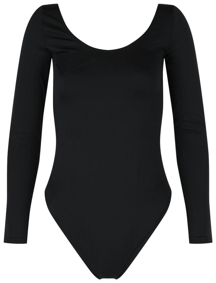Balenciaga Dancer Matte Spandex Bodysuit Black