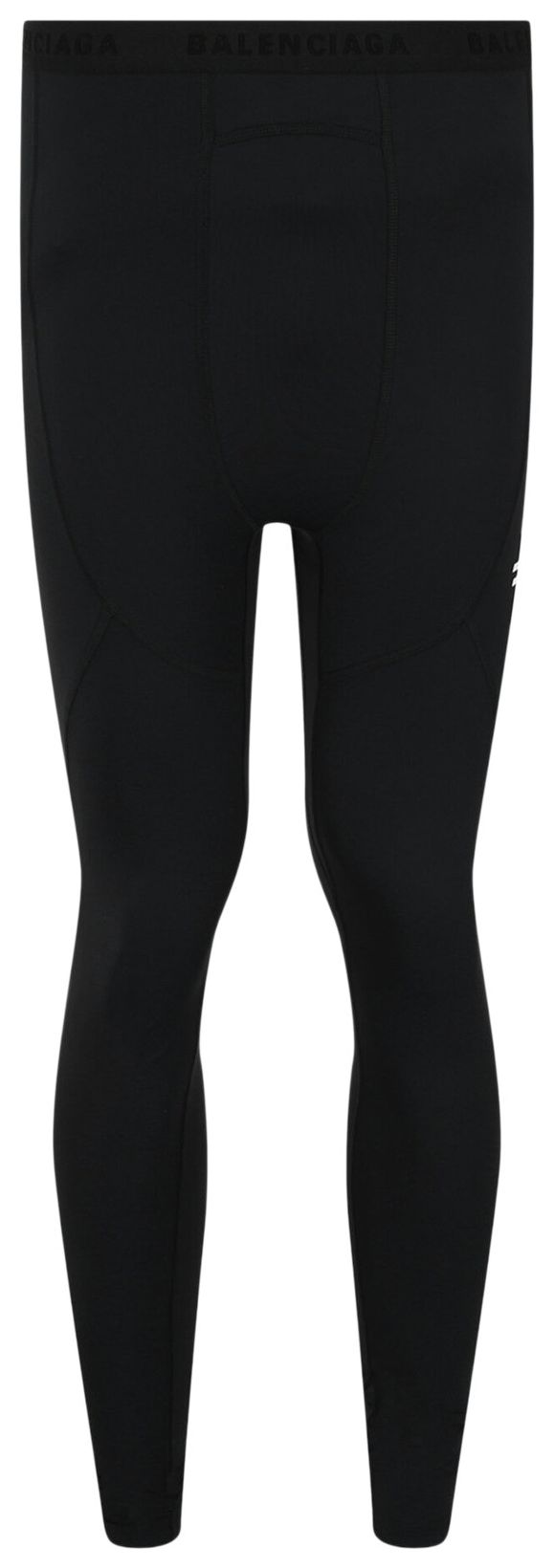 Balenciaga Logo Print Athletic Leggings Black