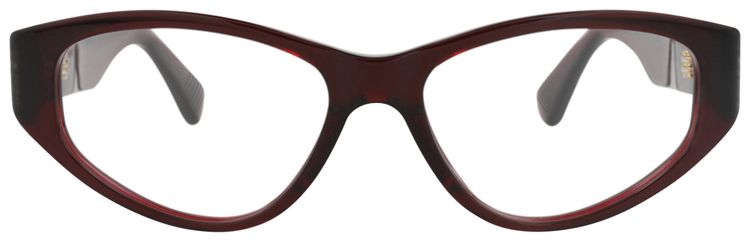 Bottega Veneta Cat Eye Frame Acetate Optical Frames BurgundyTransparent