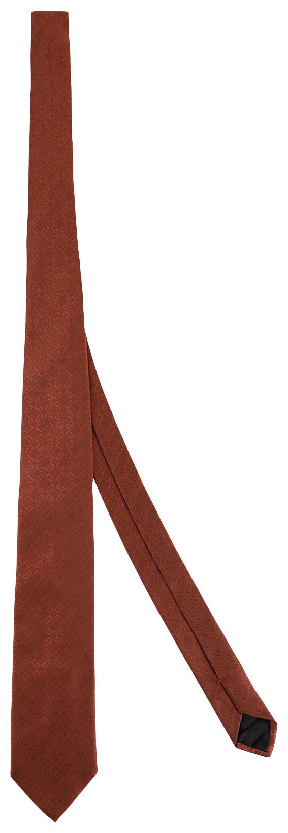 Givenchy 4G Monogram Silk Tie Dark Rust