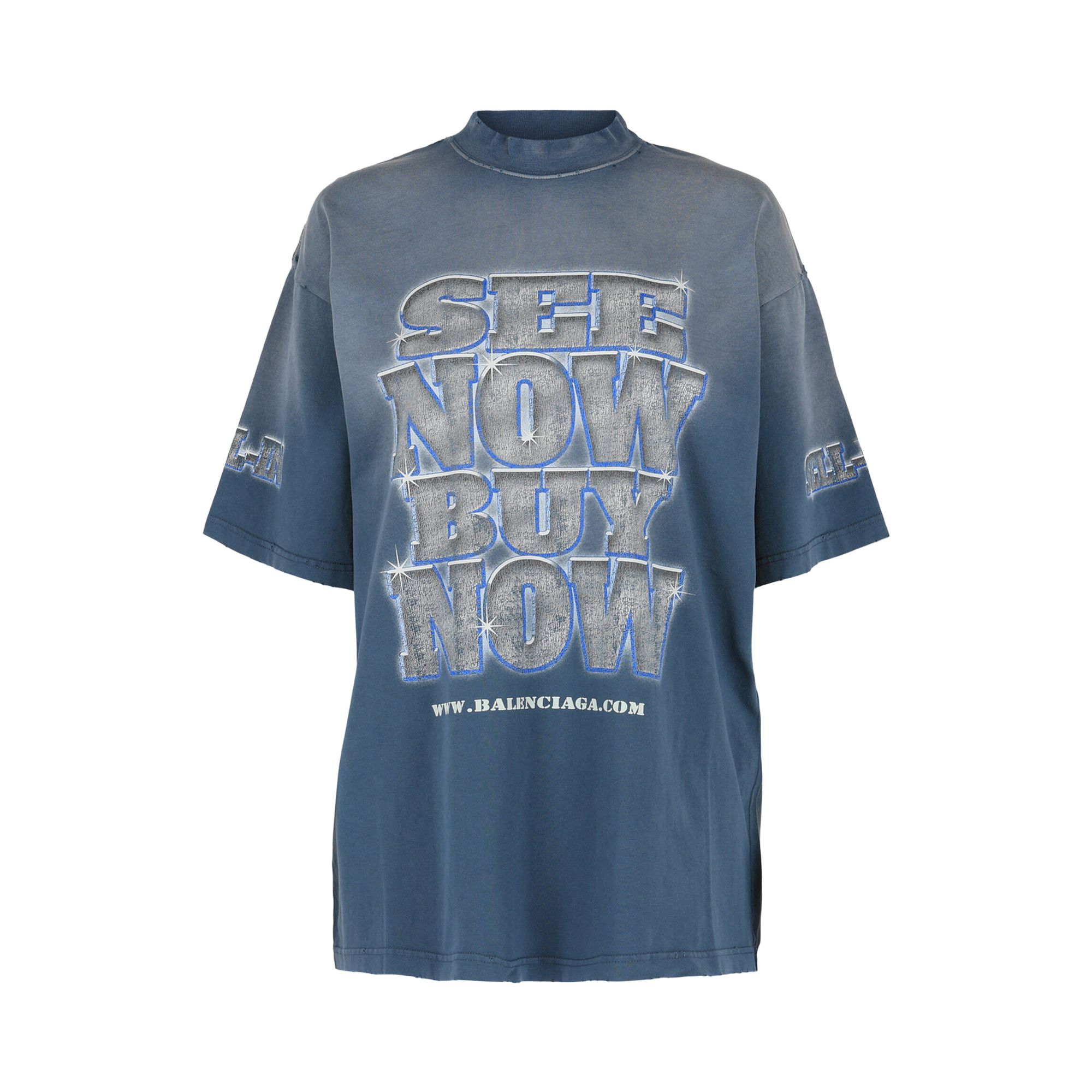 Buy Balenciaga Medium Fit See Now Buy Now Graphic T-Shirt 'Washed