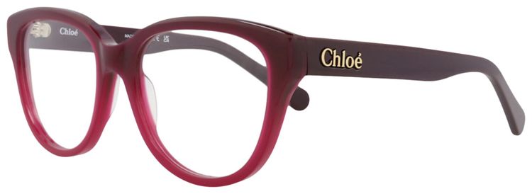 Chloe Cat Eye Frame Recycled Acetate Optical Frames BurgundyVioletTransparent