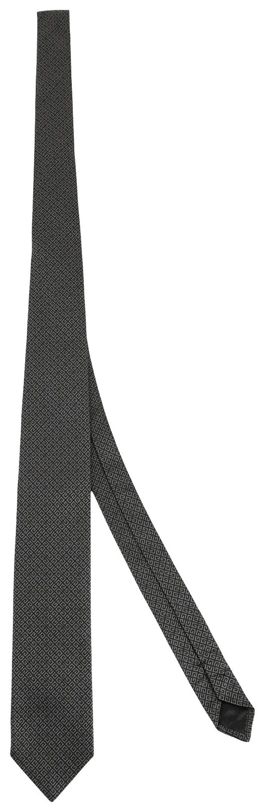 Givenchy 4G Pattern Silk Tie Tonal Black
