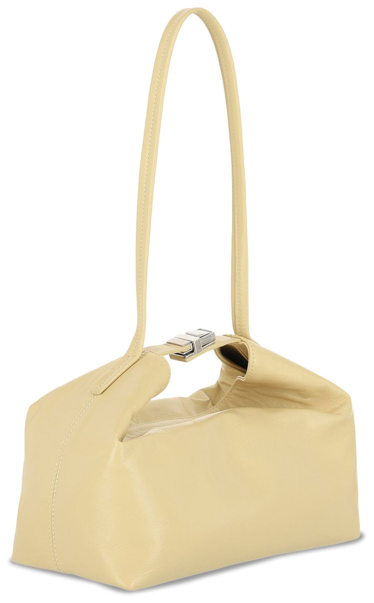 BY FAR Bea Creased Shoulder Bag Tapioca
