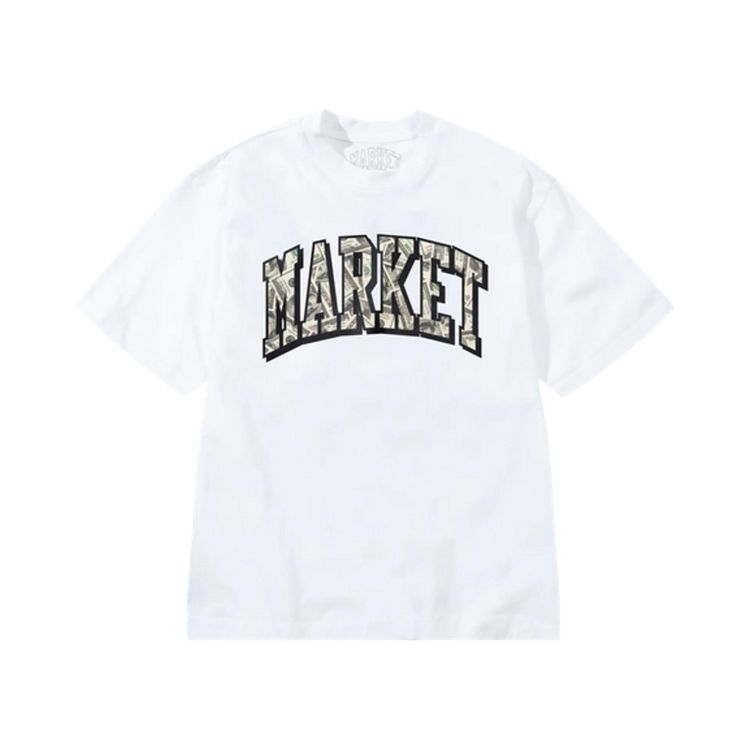 Market Money Arc T Shirt White