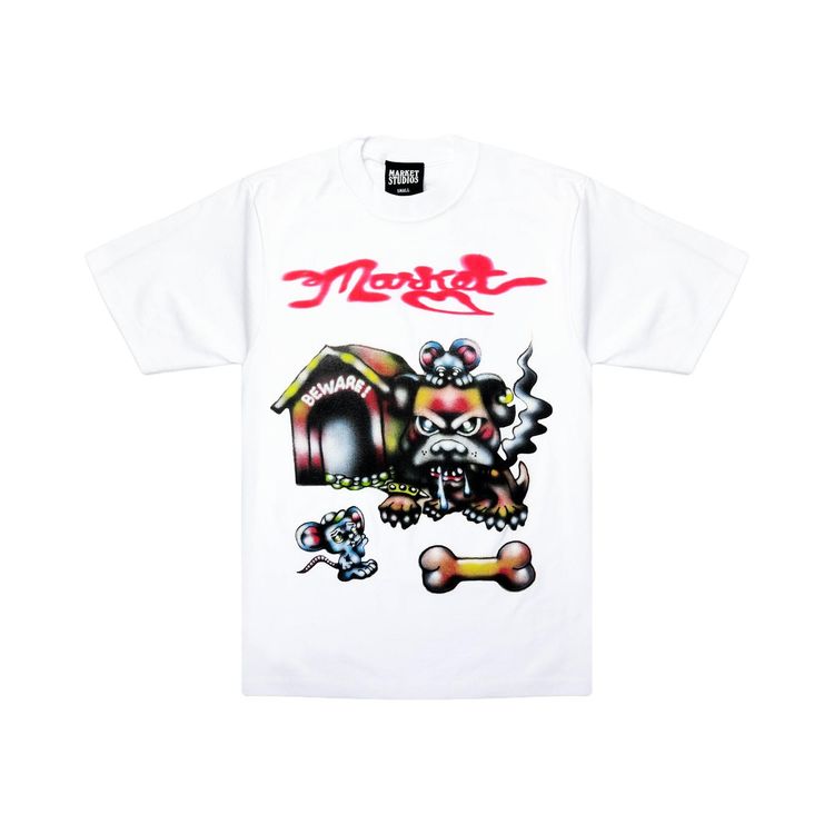 Market In The Dog House T Shirt White