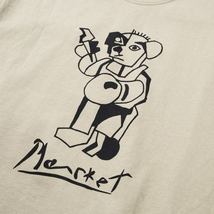 Market Cubism Bear T Shirt Wood Ash