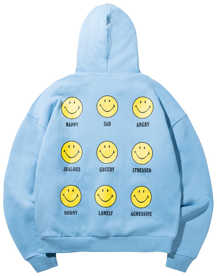 Market Smiley Mood Hoodie Dusk Blue