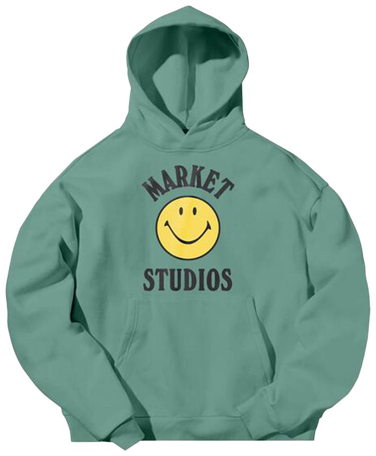 Market Smiley Mood Hoodie Malachite Green