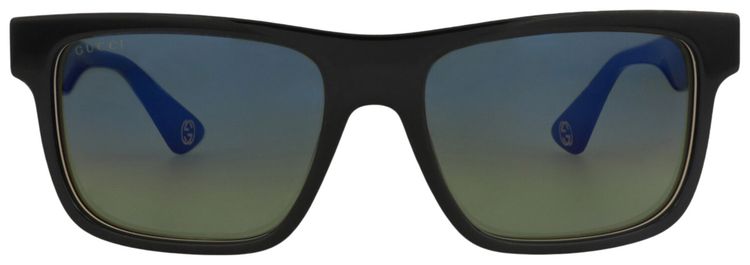 Gucci Square Frame Recycled Acetate Sunglasses BlackBlue