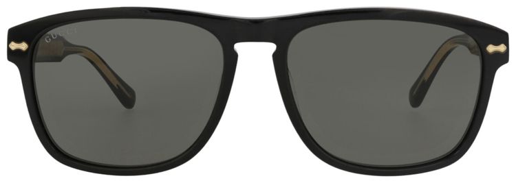 Gucci Square Frame Acetate Sunglasses BlackGrey