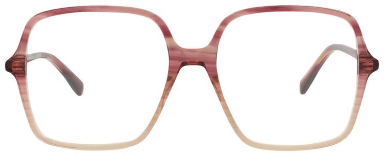 Gucci Square Frame Acetate Optical Frames RedTransparent