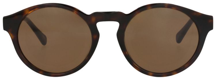 Chloe Round Frame Recycled Acetate Sunglasses HavanaBrown