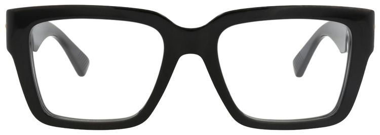 Bottega Veneta Square Frame Recycled Acetate Optical Frames BlackTransparent