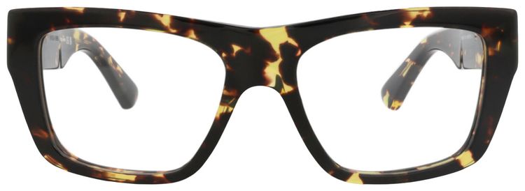 Bottega Veneta Square Frame Acetate Optical Frames HavanaTransparent