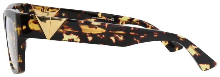 Bottega Veneta Square Frame Acetate Optical Frames HavanaTransparent
