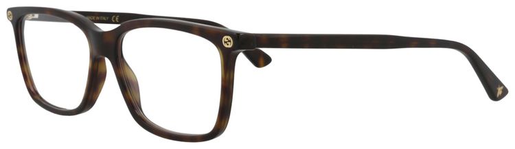 Gucci Square Frame Acetate Optical Frames HavanaTransparent
