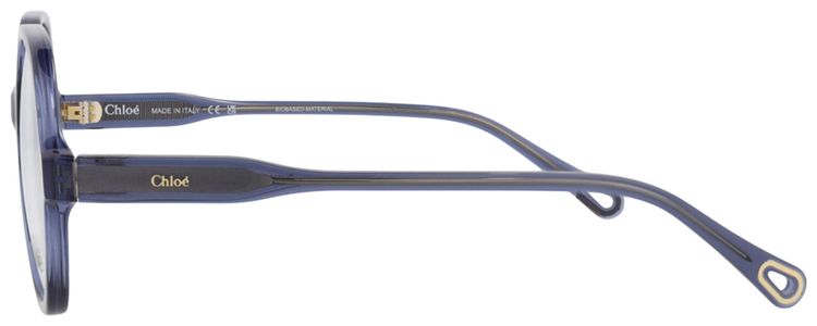 Chloe Round Frame Bio Acetate Optical Frames BlueTransparent