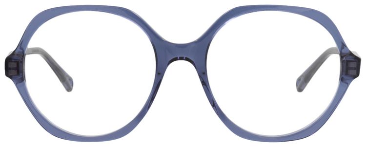 Chloe Round Frame Bio Acetate Optical Frames BlueTransparent