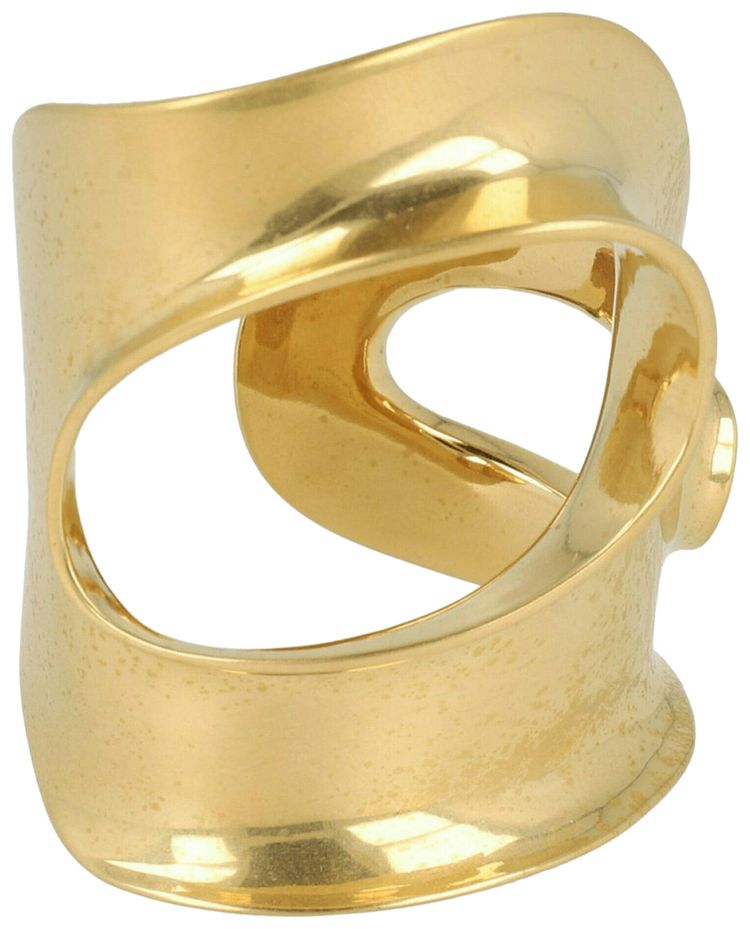 Ferragamo Small Sculptural Cutout Cuff Gold