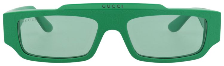 Gucci Square Frame Recycled Acetate Sunglasses Green
