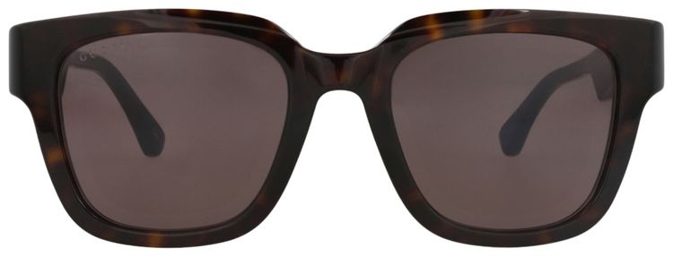 Gucci Square Frame Recycled Acetate Sunglasses HavanaBlueGrey
