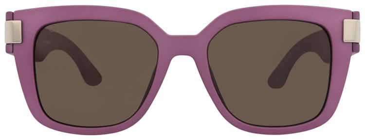 Gucci Square Frame Injection Sunglasses VioletBrown