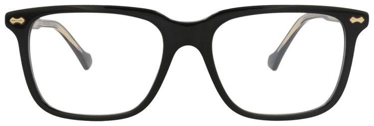 Gucci Square Frame Acetate Optical Frames BlackTransparent
