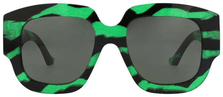 Gucci Square Frame Recycled Acetate Sunglasses BlackGrey