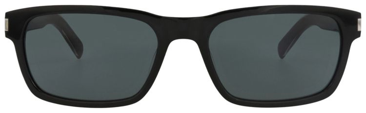 Saint Laurent Square Frame Recycled Acetate Sunglasses BlackCrystal