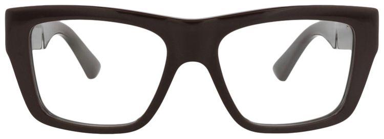 Bottega Veneta Square Frame Acetate Optical Frames BrownTransparent