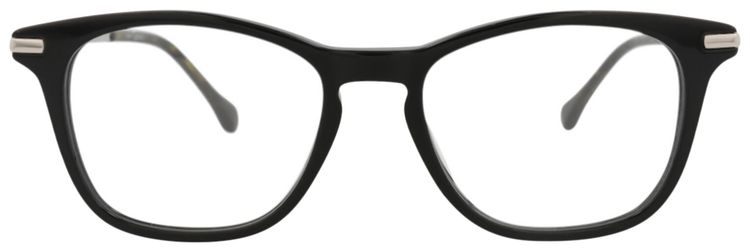 Gucci Square Frame Acetate Optical Frames BlackSilverTransparent